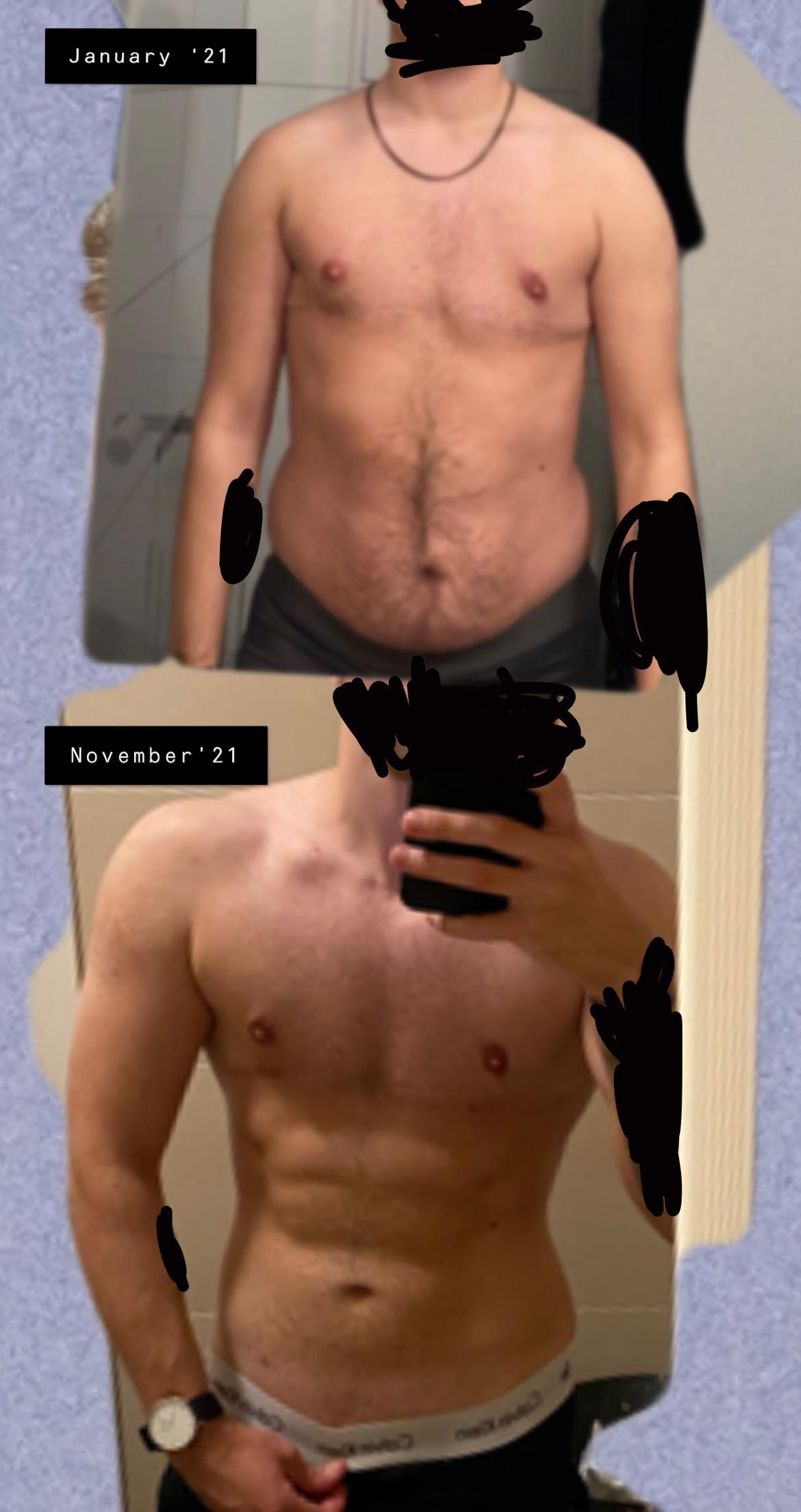 5 feet 6 Male Progress Pics of 30 lbs Weight Loss 171 lbs to 141 lbs