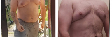 Progress Pics of 51 lbs Weight Loss 5'9 Male 248 lbs to 197 lbs