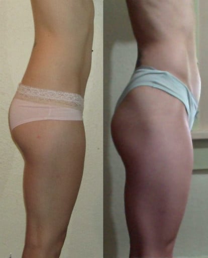 Progress Pics of 4 lbs Weight Loss 5 foot 3 Female 110 lbs to 106 lbs