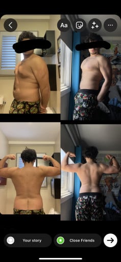 Progress Pics of 13 lbs Weight Loss 6 foot Male 234 lbs to 221 lbs