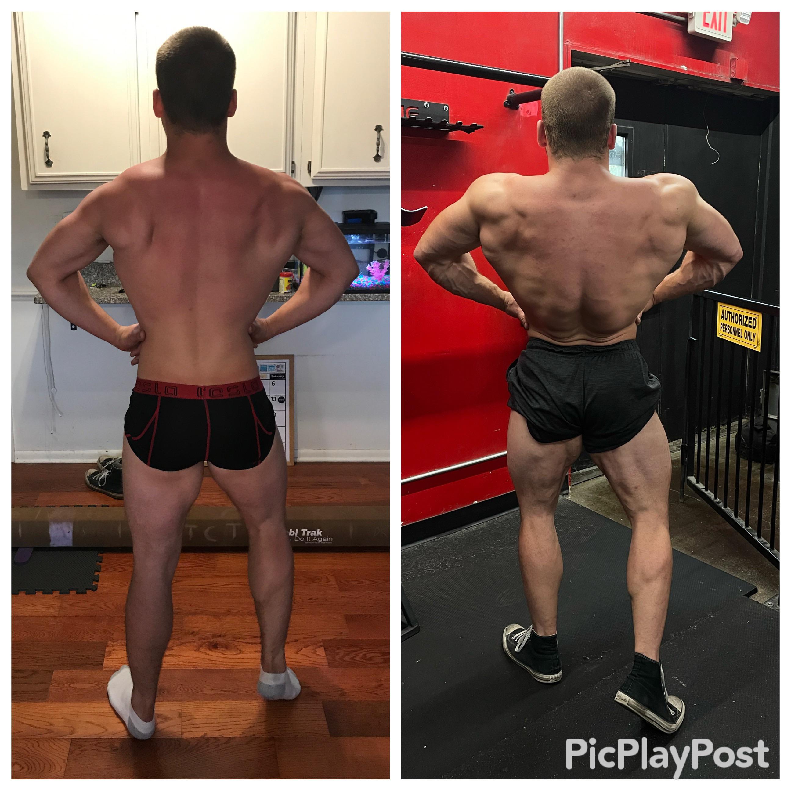 Progress Pics of 24 lbs Weight Gain 5'9 Male 184 lbs to 208 lbs