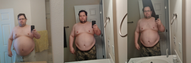 5'10 Male 60 lbs Weight Loss Before and After 360 lbs to 300 lbs