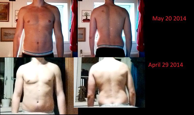 10 lbs Weight Loss 6'6 Male 225 lbs to 215 lbs
