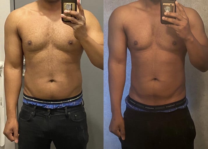 Progress Pics of 4 lbs Fat Loss 5'9 Male 198 lbs to 194 lbs