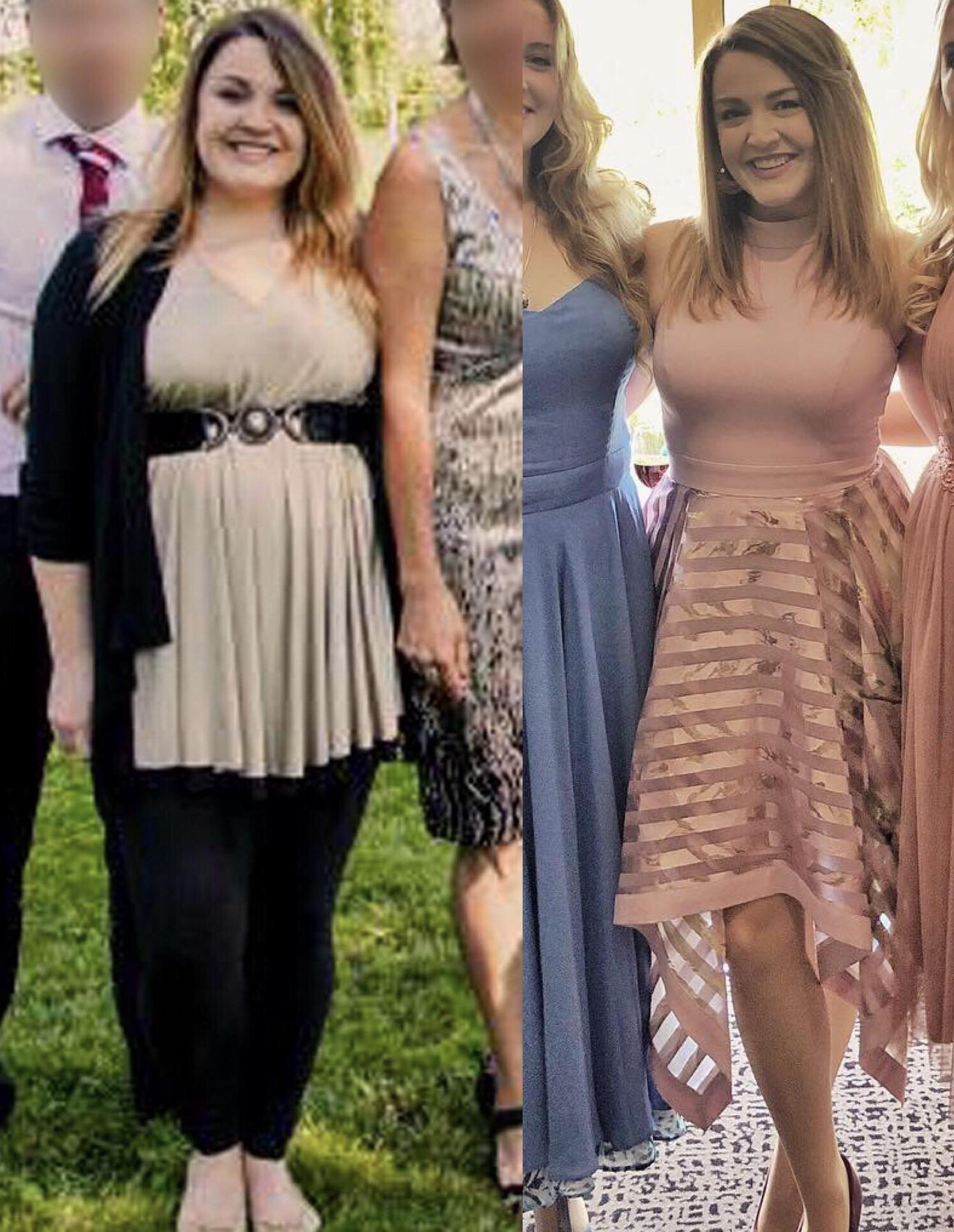 5 feet 4 Female Progress Pics of 50 lbs Weight Loss 190 lbs to 140 lbs