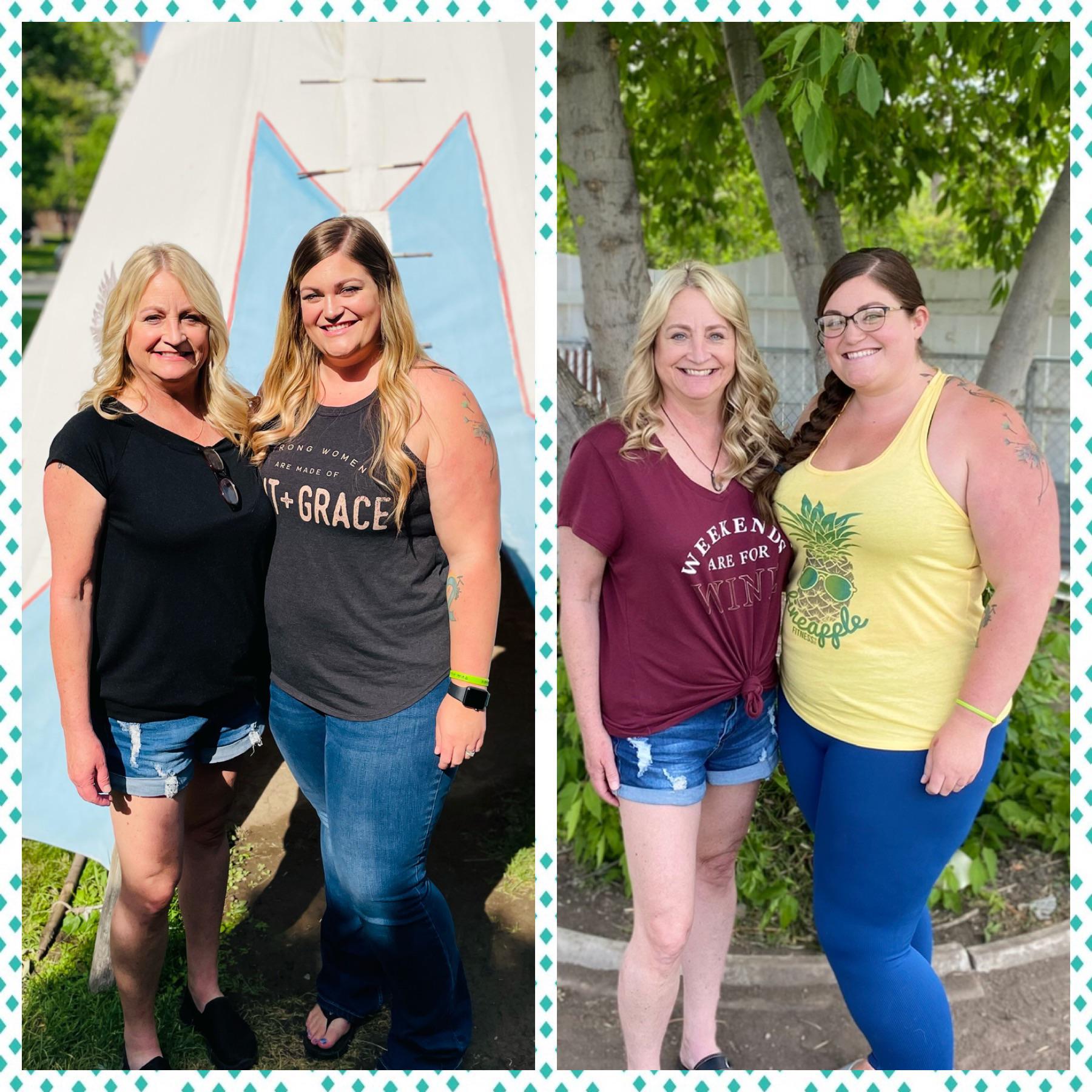 67 lbs Fat Loss Before and After 5'6 Female 289 lbs to 222 lbs