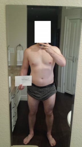 A picture of a 5'10" male showing a snapshot of 199 pounds at a height of 5'10