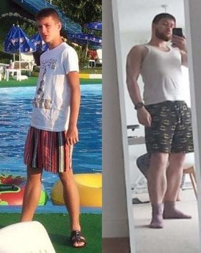 46 lbs Muscle Gain 6 foot Male 160 lbs to 206 lbs