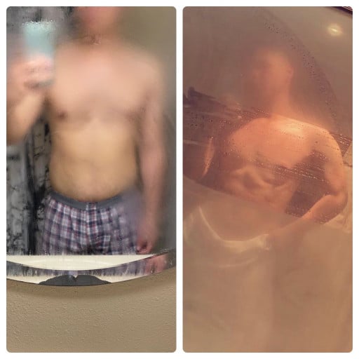 M/23/5’10” [177lbs > 163lbs = 14lbs] (Not sure how much weight I lost since that was not my goal) But 3 months of going to the gym and skipping fast food. Still no idea what I’m doing so any suggestions would be appreciated:)