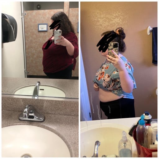 5 feet 2 Female Before and After 30 lbs Weight Loss 229 lbs to 199 lbs