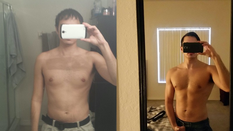 5'7 Male 8 lbs Weight Gain 135 lbs to 143 lbs