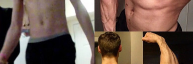 6'4 Male 50 lbs Weight Gain 155 lbs to 205 lbs
