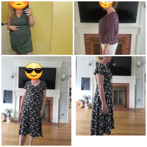 5 feet 9 Female Before and After 58 lbs Fat Loss 230 lbs to 172 lbs
