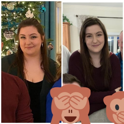 6 foot Female 50 lbs Weight Loss 255 lbs to 205 lbs