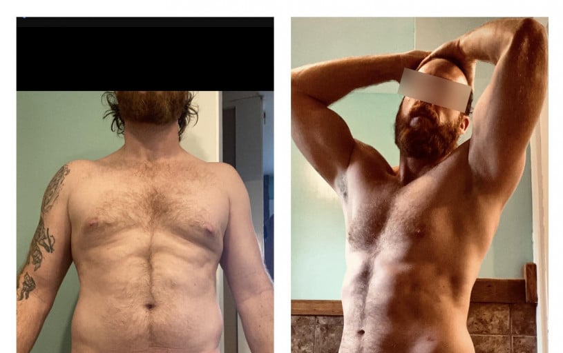 Progress Pics of 10 lbs Weight Loss 5 feet 10 Male 190 lbs to 180 lbs