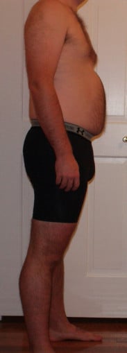 A progress pic of a 5'11" man showing a snapshot of 205 pounds at a height of 5'11