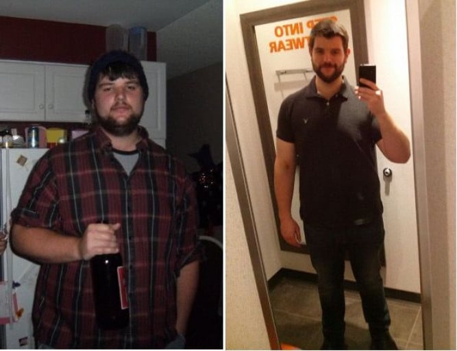 Progress Pics of 70 lbs Fat Loss 6'3 Male 320 lbs to 250 lbs