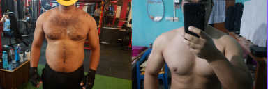 5'8 Male 109 lbs Muscle Gain Before and After 102 lbs to 211 lbs