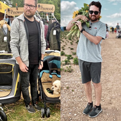 M/34/5’9” [186lbs > 159lbs = 27lbs] (3 months) It’s not much, but starting to feel body positive at last. That left photo was what made me change things. OMAD (weekday only), running & yoga. Just did first 10k. Never stopping