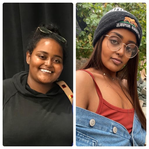 F/27/5’5”[245>148=97] (15 months) Losing weight has been awesome! Never in my WILDEST dreams would I have considered posting a photo that didn’t cut off at the neck or have a filter. I’m happy in both but now I have some confidence and better style.