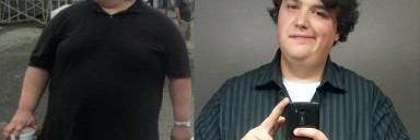 150 lbs Fat Loss Before and After 5'7 Male 450 lbs to 300 lbs