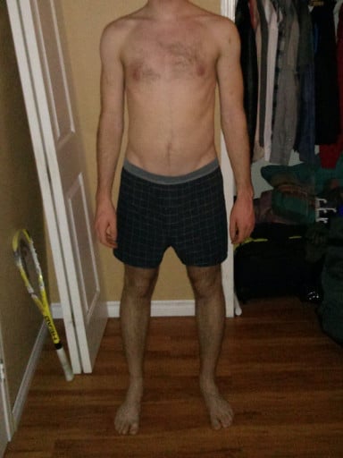 A progress pic of a 5'11" man showing a snapshot of 168 pounds at a height of 5'11