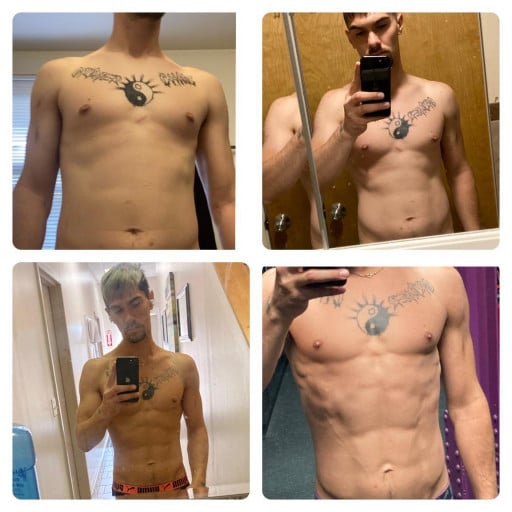 5 feet 7 Male 19 lbs Weight Loss Before and After 157 lbs to 138 lbs