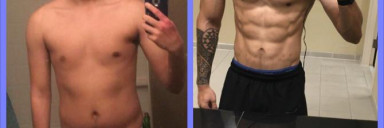 5'9 Male Before and After 20 lbs Fat Loss 175 lbs to 155 lbs