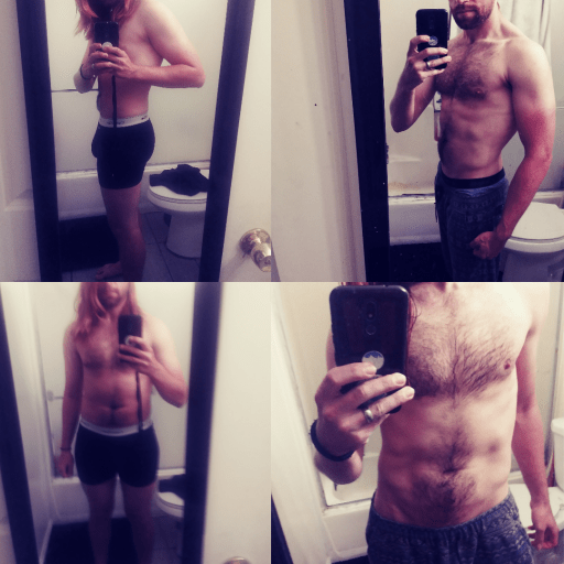 5 feet 10 Male 15 lbs Fat Loss Before and After 180 lbs to 165 lbs