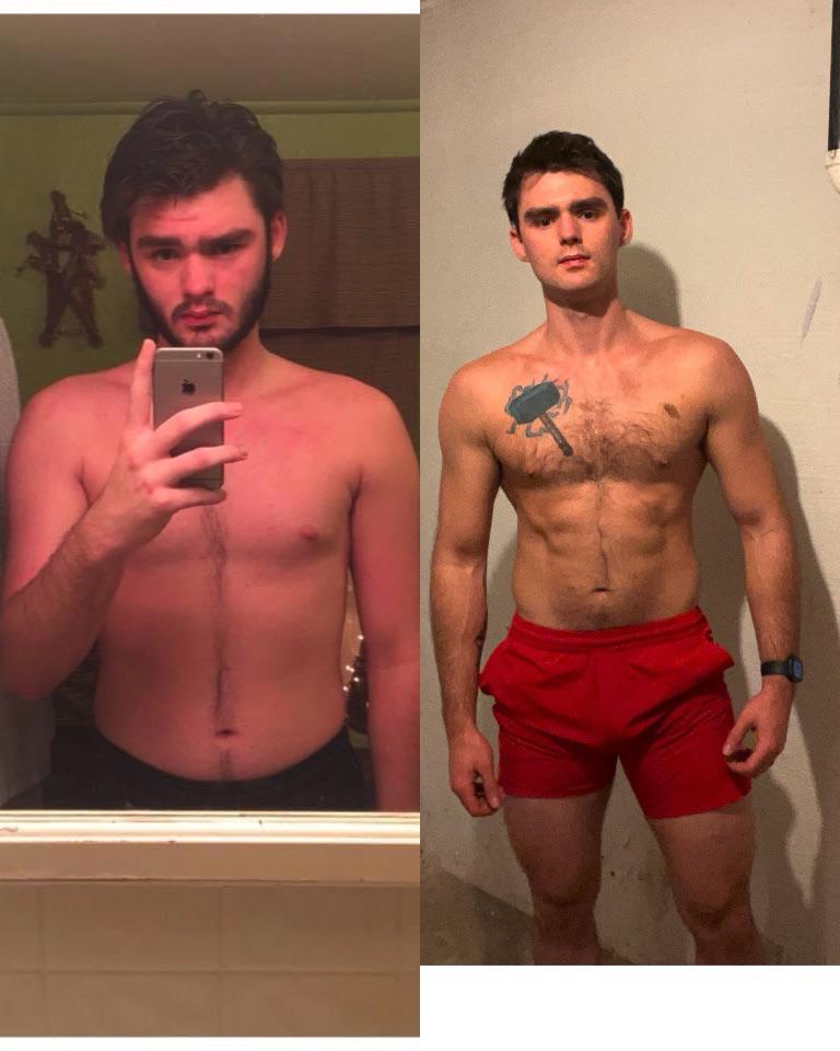 22 lbs Weight Loss 6 feet 3 Male 230 lbs to 208 lbs