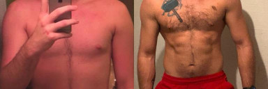 22 lbs Weight Loss Before and After 6'3 Male 230 lbs to 208 lbs