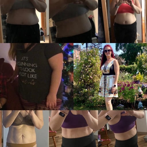 115 lbs Weight Loss 5 foot 2 Female 250 lbs to 135 lbs