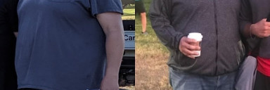 5 feet 9 Male 35 lbs Weight Loss Before and After 320 lbs to 285 lbs