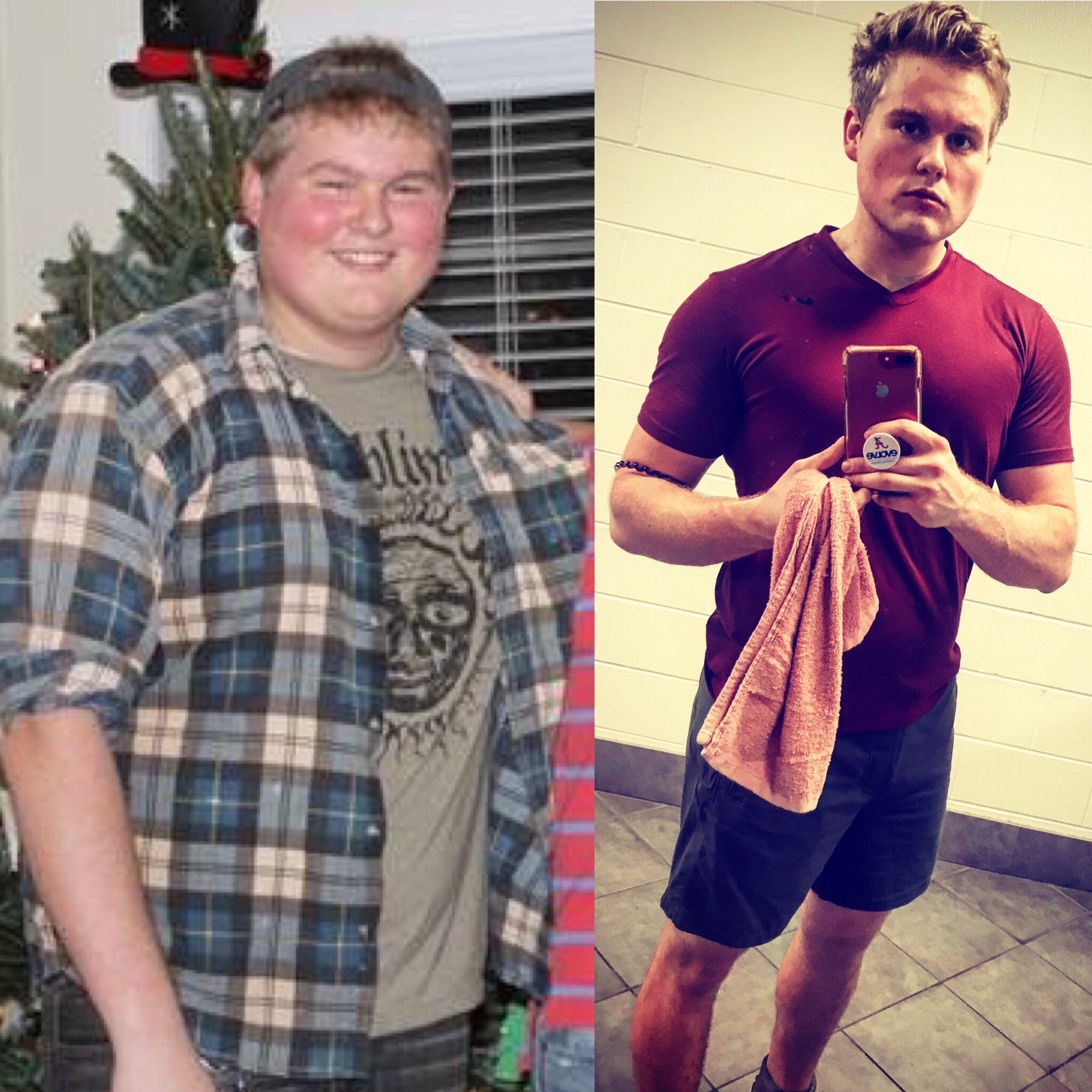 6'2 Male 78 lbs Fat Loss Before and After 283 lbs to 205 lbs