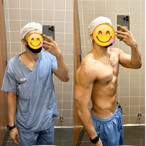 29 lbs Fat Loss Before and After 5'7 Male 191 lbs to 162 lbs