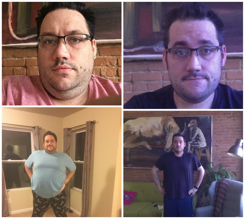 Progress Pics of 80 lbs Fat Loss 5 foot 11 Male 380 lbs to 300 lbs