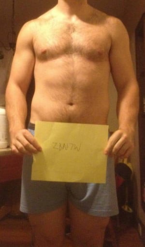 A picture of a 6'2" male showing a snapshot of 222 pounds at a height of 6'2