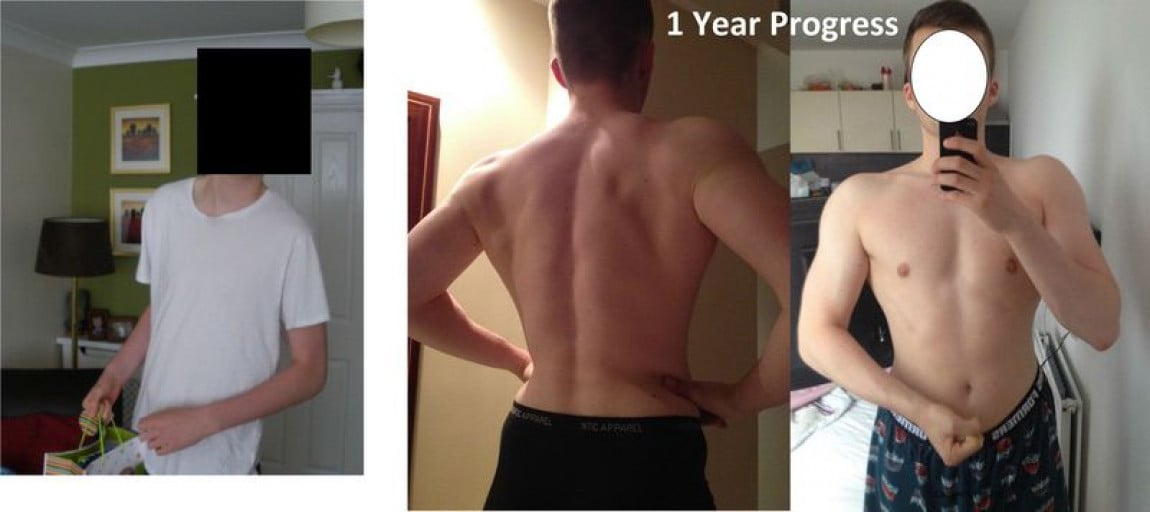 6 foot 4 Male Progress Pics of 57 lbs Weight Gain 143 lbs to 200 lbs