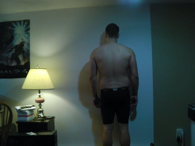 A picture of a 6'2" male showing a snapshot of 238 pounds at a height of 6'2