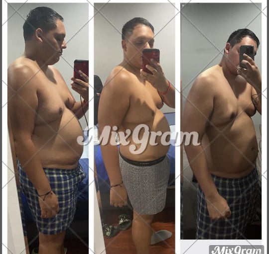 5 feet 9 Male Before and After 35 lbs Fat Loss 228 lbs to 193 lbs