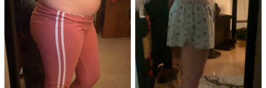 27 lbs Weight Loss Before and After 5 foot 1 Female 154 lbs to 127 lbs