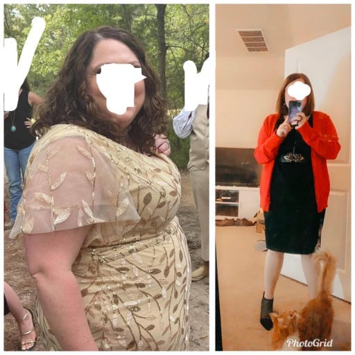 5 foot 1 Female 46 lbs Fat Loss Before and After 236 lbs to 190 lbs