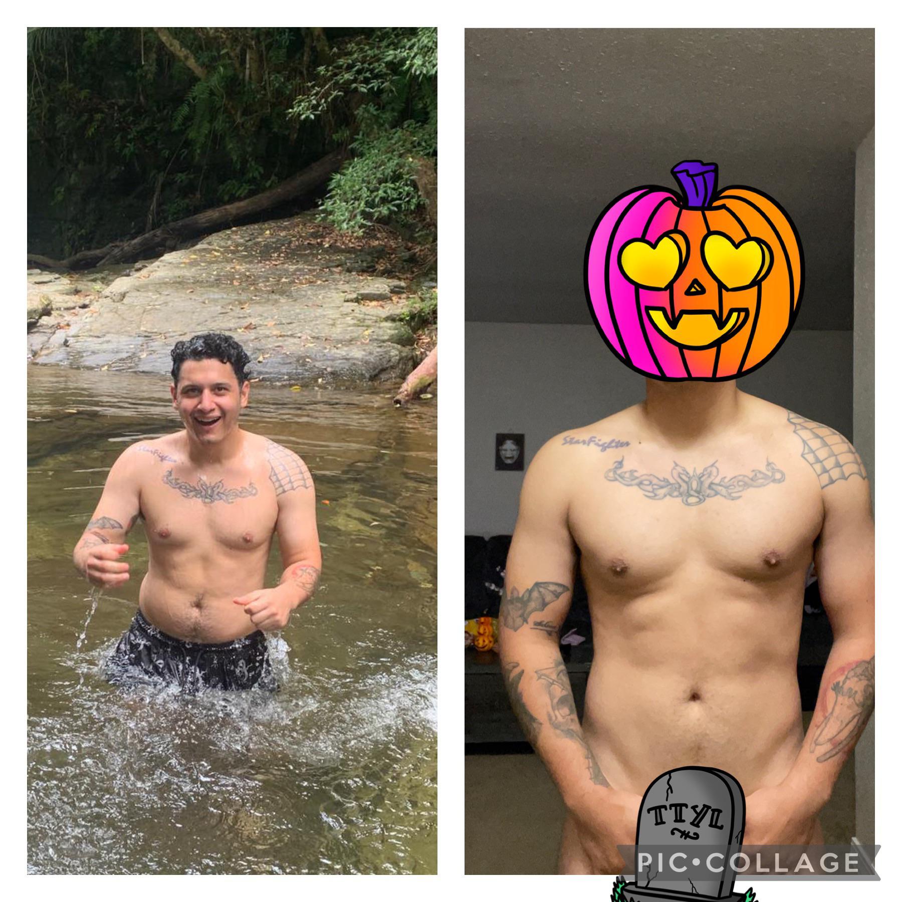 5 feet 7 Male Before and After 15 lbs Weight Loss 180 lbs to 165 lbs