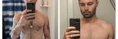 17 lbs Weight Loss Before and After 5'10 Male 172 lbs to 155 lbs