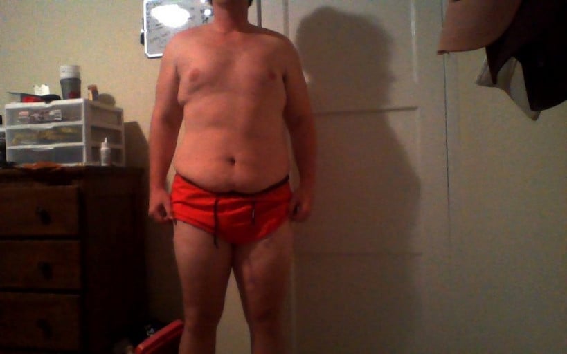 A picture of a 6'3" male showing a snapshot of 260 pounds at a height of 6'3