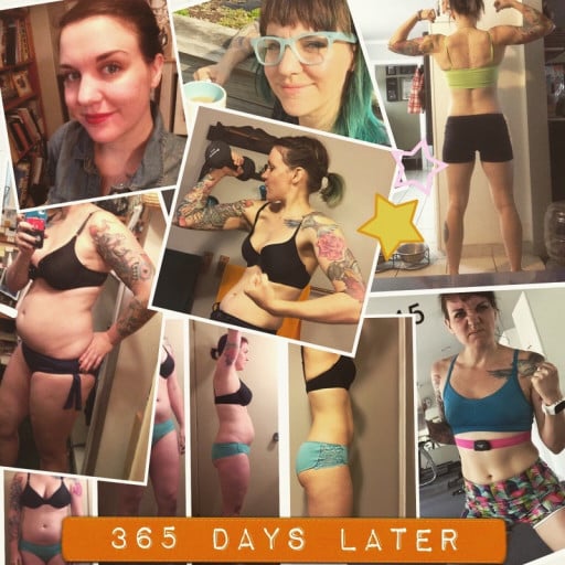 5 foot 5 Female Before and After 34 lbs Weight Loss 164 lbs to 130 lbs