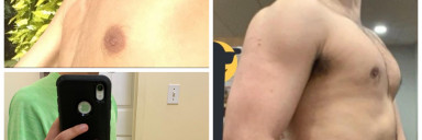 31 lbs Muscle Gain 5 foot 8 Male 128 lbs to 159 lbs