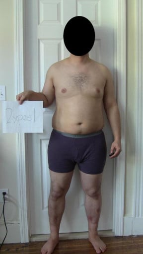 A progress pic of a 5'10" man showing a snapshot of 214 pounds at a height of 5'10
