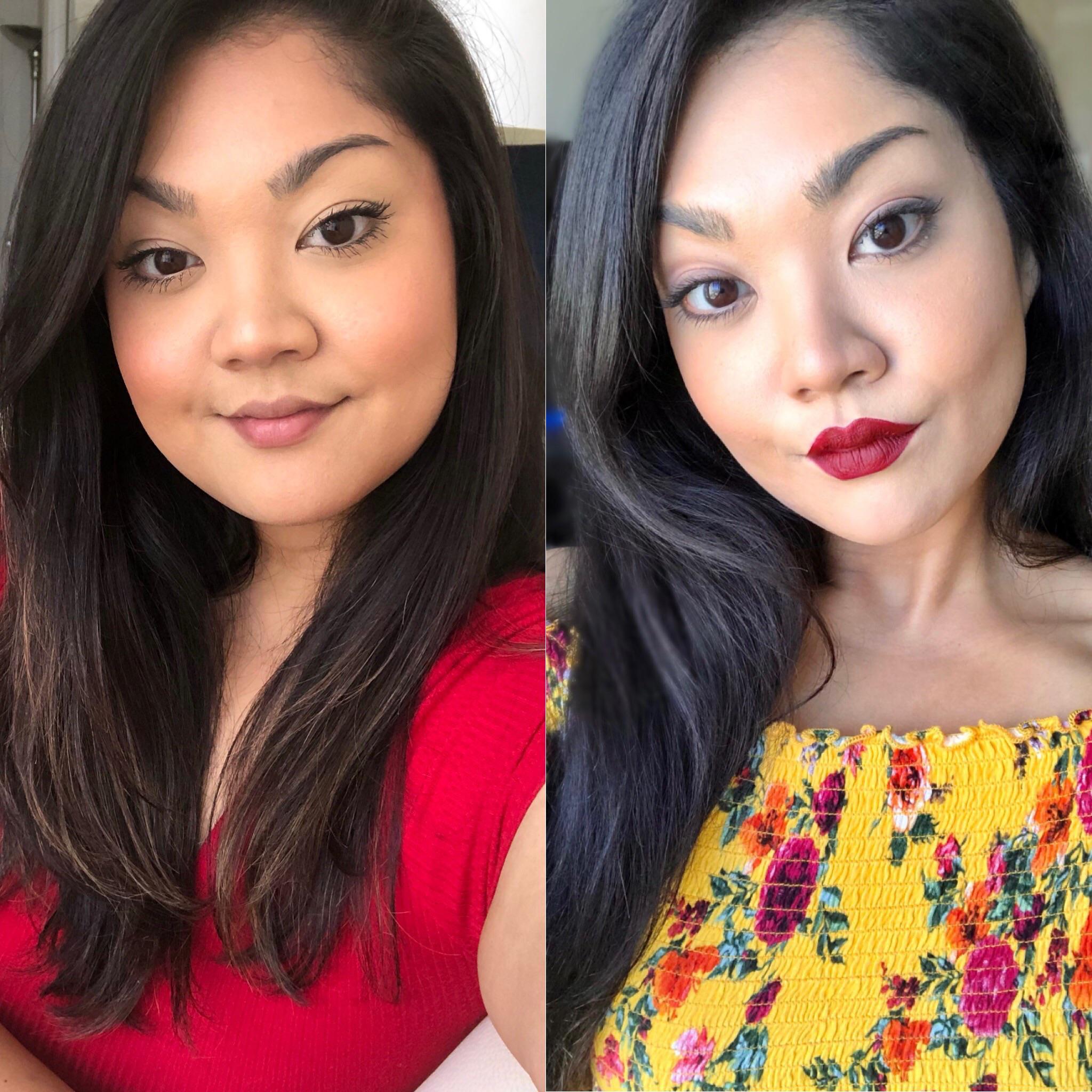 40 lbs Weight Loss Before and After 5'5 Female 175 lbs to 135 lbs