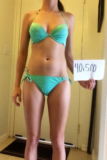 3 Pictures of a 5 feet 4 104 lbs Female Weight Snapshot